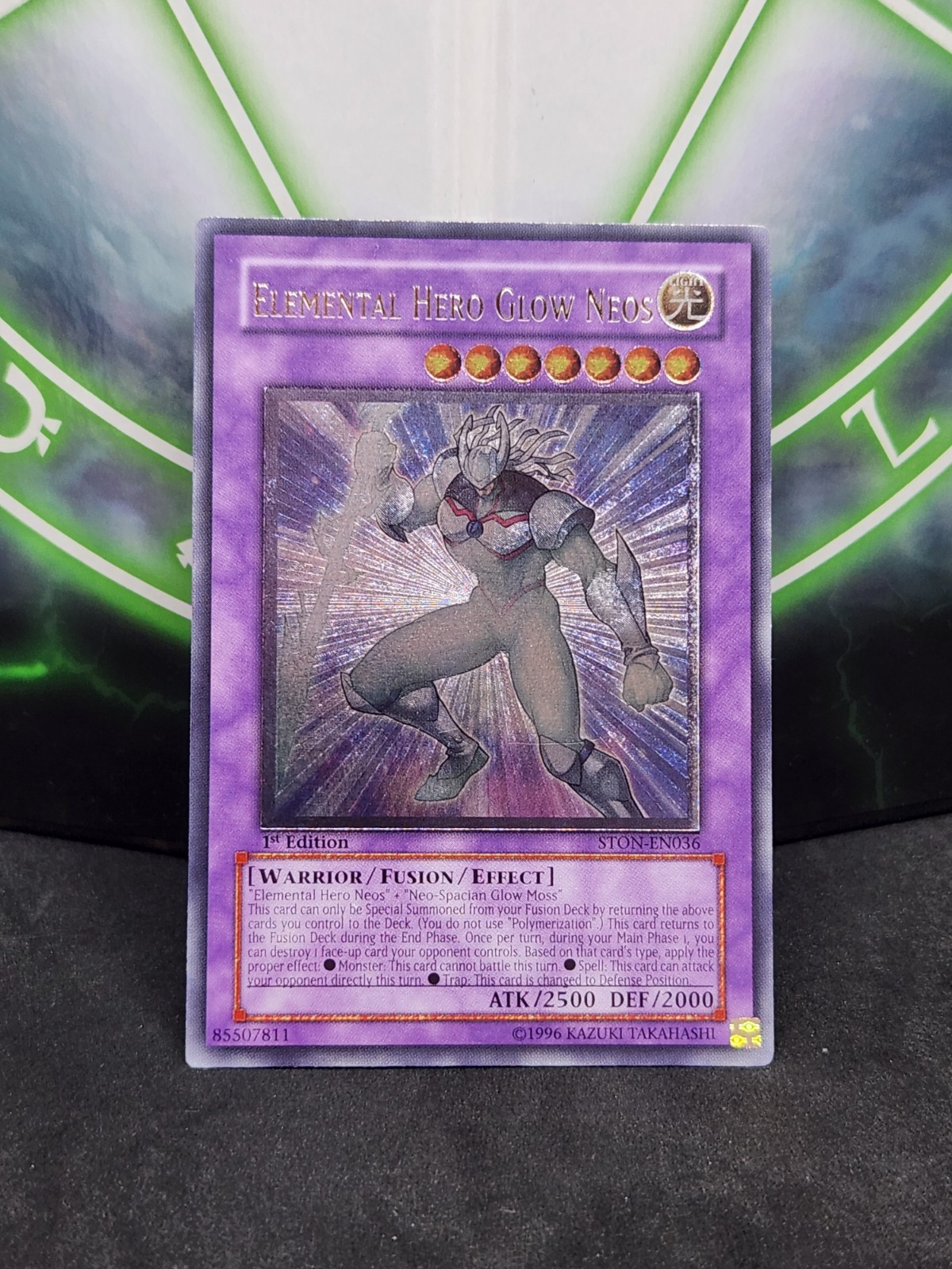 Yugioh Elemental Hero Glow Neos STON-EN036 Ultimate Rare 1st Edition NM Yugioh Elemental Hero Glow Neos STON-EN036 Ultimate Rare 1st Edition NM