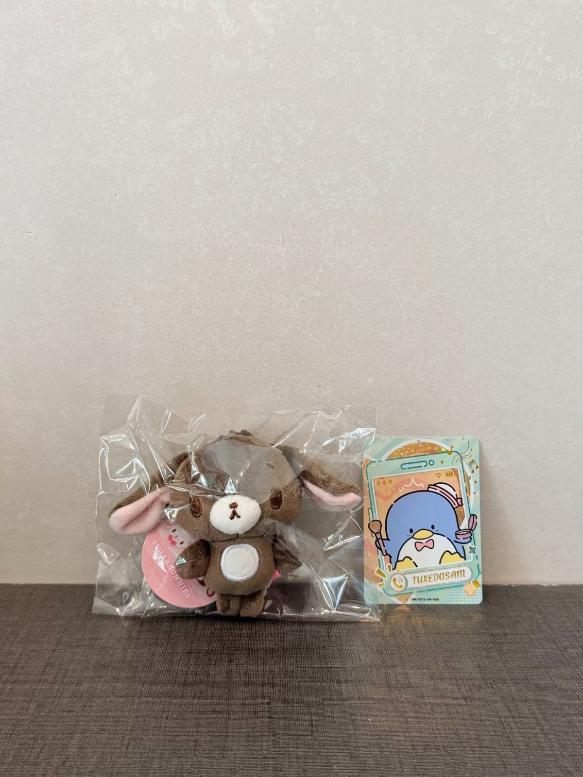Sanrio Fluffy Sugarbunnies Kurousa Mascot Keychain Plush Doll Gift Kids Toy