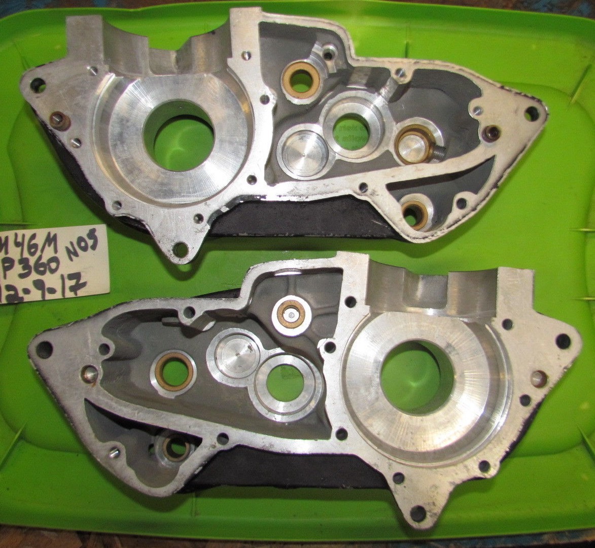 Montesa Cappra MX 360 GP NOS 36M 46M Engine Cases p/n 3660.140.1J & 36.60.140.1J