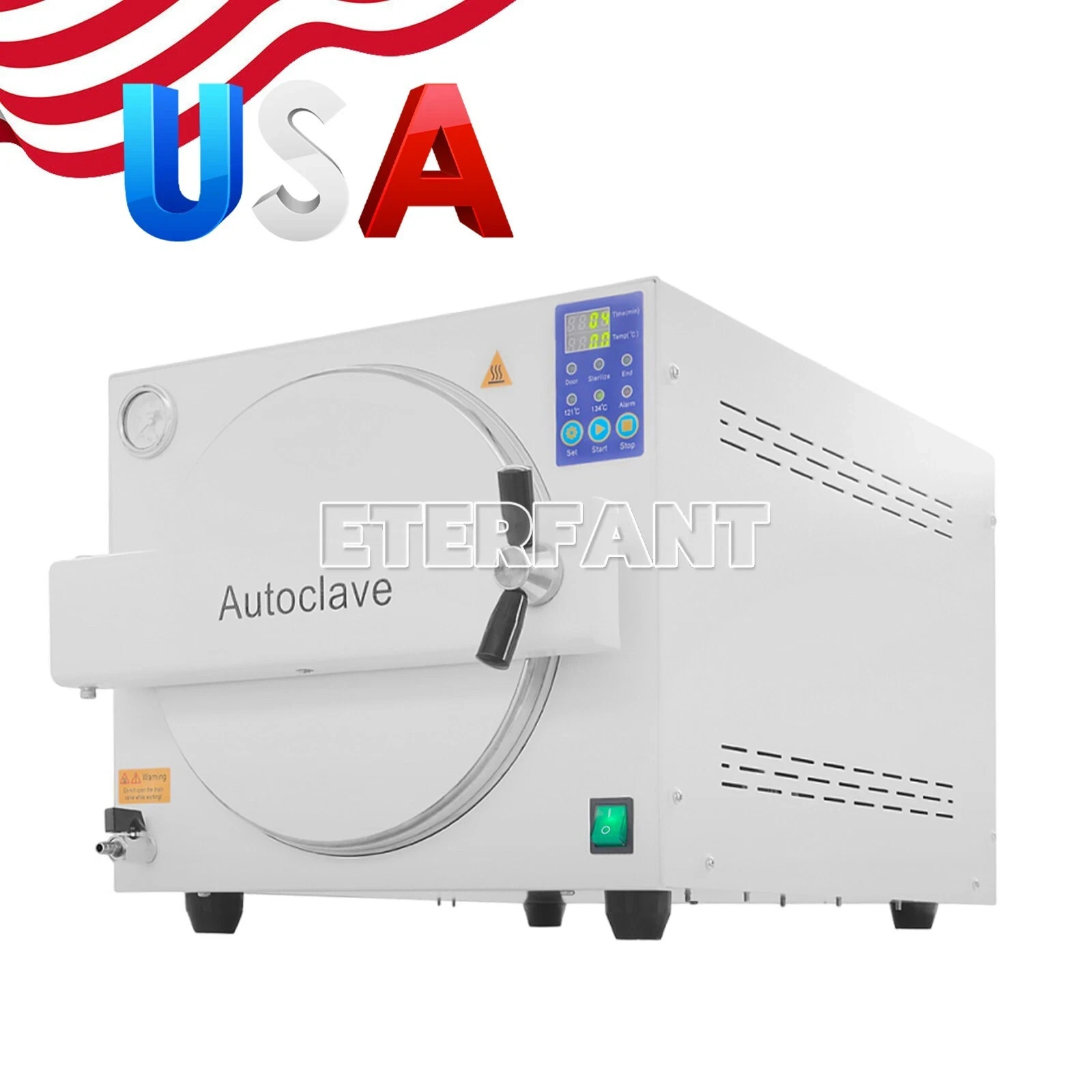 ETERFANT 18L Class N Dental Medical Autoclave High-Temperature Steam Sterilizer