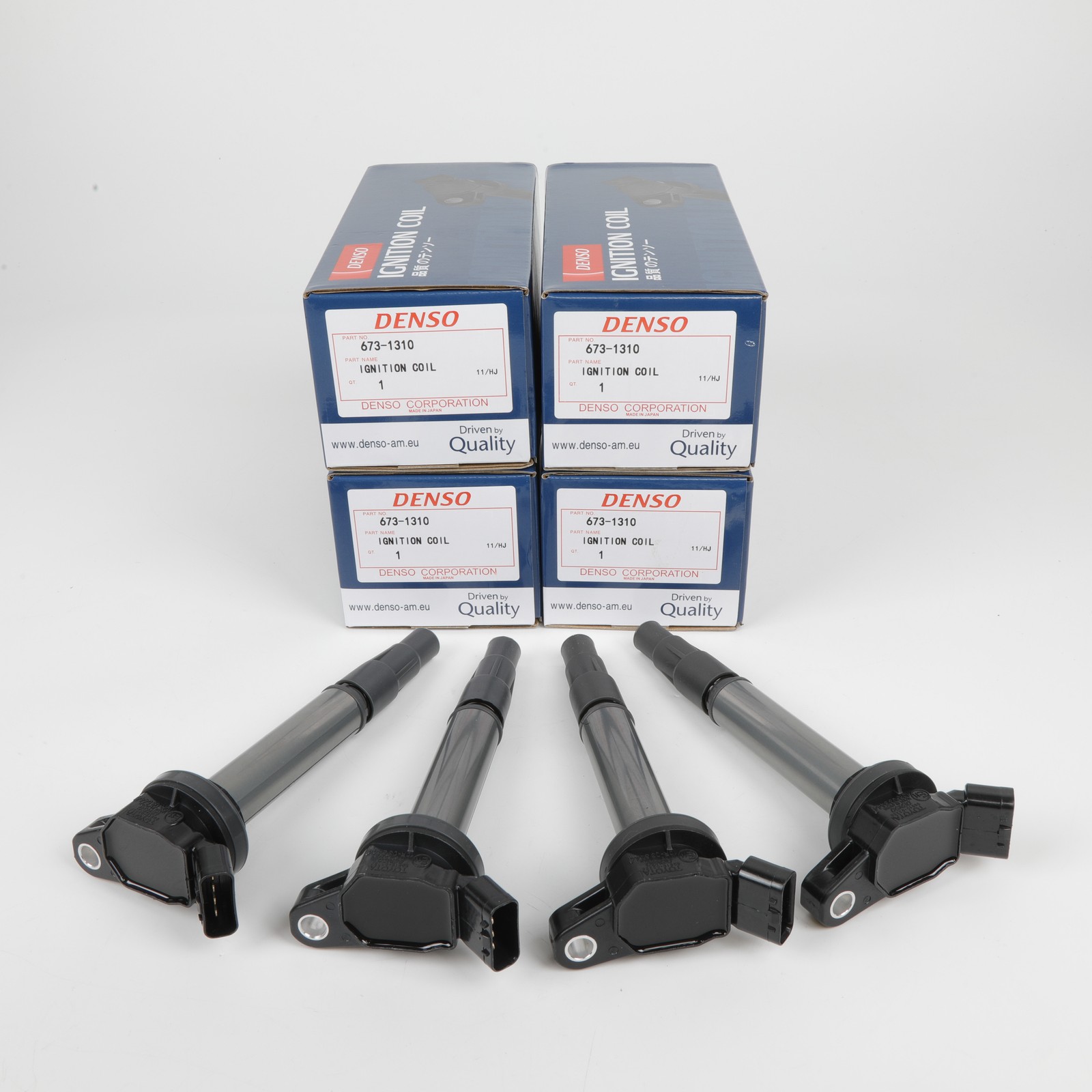 4Pcs New Denso Ignition Coils 90919-02258 673-1310 for Corolla Prius 1.8L 4Pcs New Denso Ignition Coils 90919-02258 673-1310 for Corolla Prius 1.8L