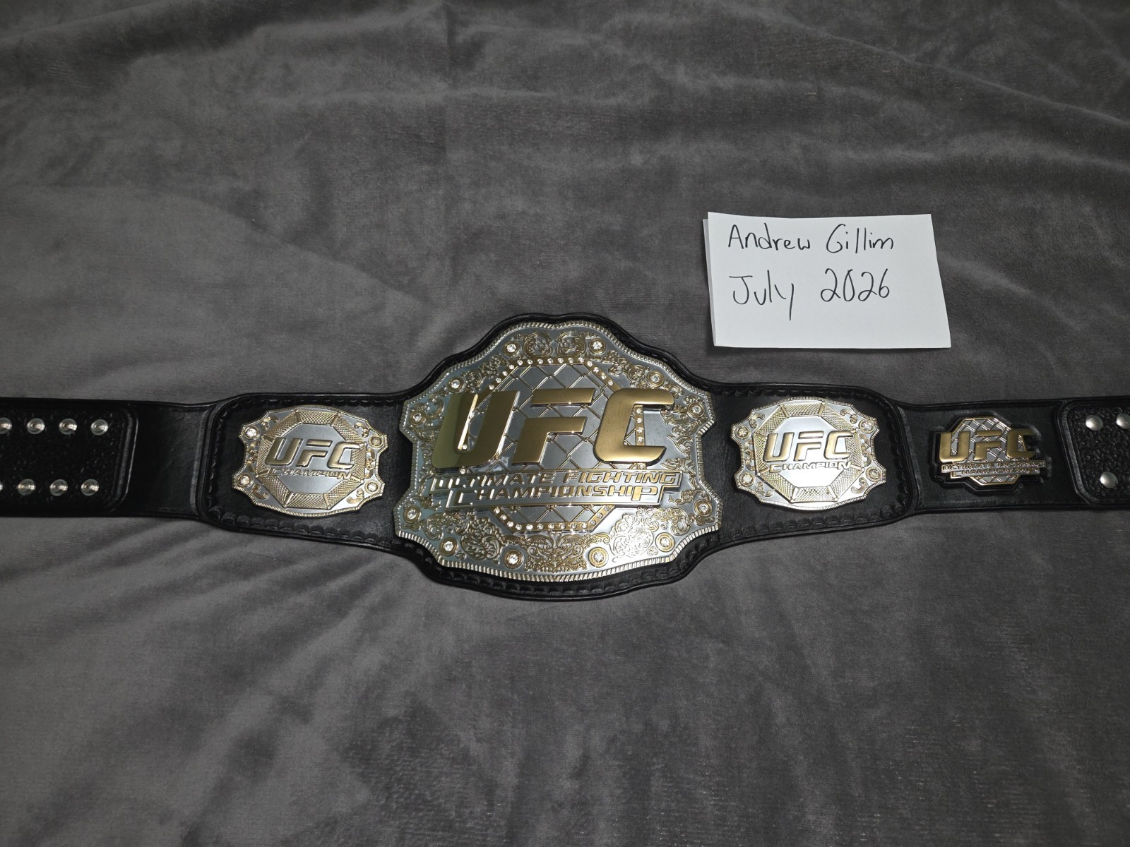 OFFICIAL UFC CLASSIC V3 CHAMPIONSHIP REPLICA MMA BELT D-RIP LEATHER STRAP