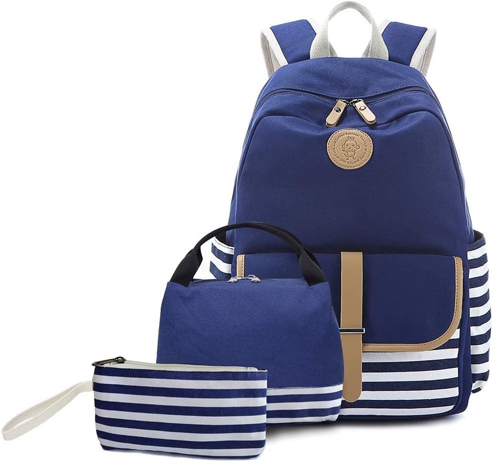 Kit Mochila Escolar Niña Con Bolsa Almuerzo Estuche Juvenil Infantil