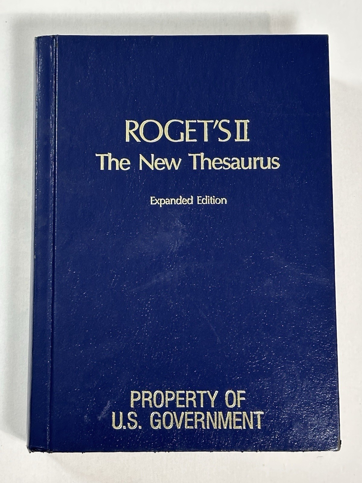 Vtg 1988 Roget’s II The New Thesaurus Expanded Edition PROPERTY OF US GOVERNMENT