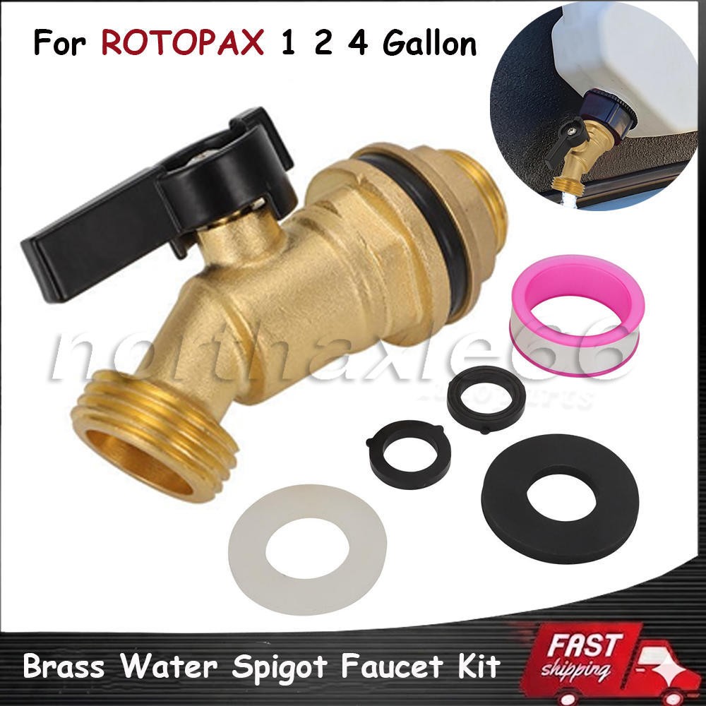 Brass Water Spigot Faucet Kit Compatible With ROTOPAX 1 2 4 Water Containers