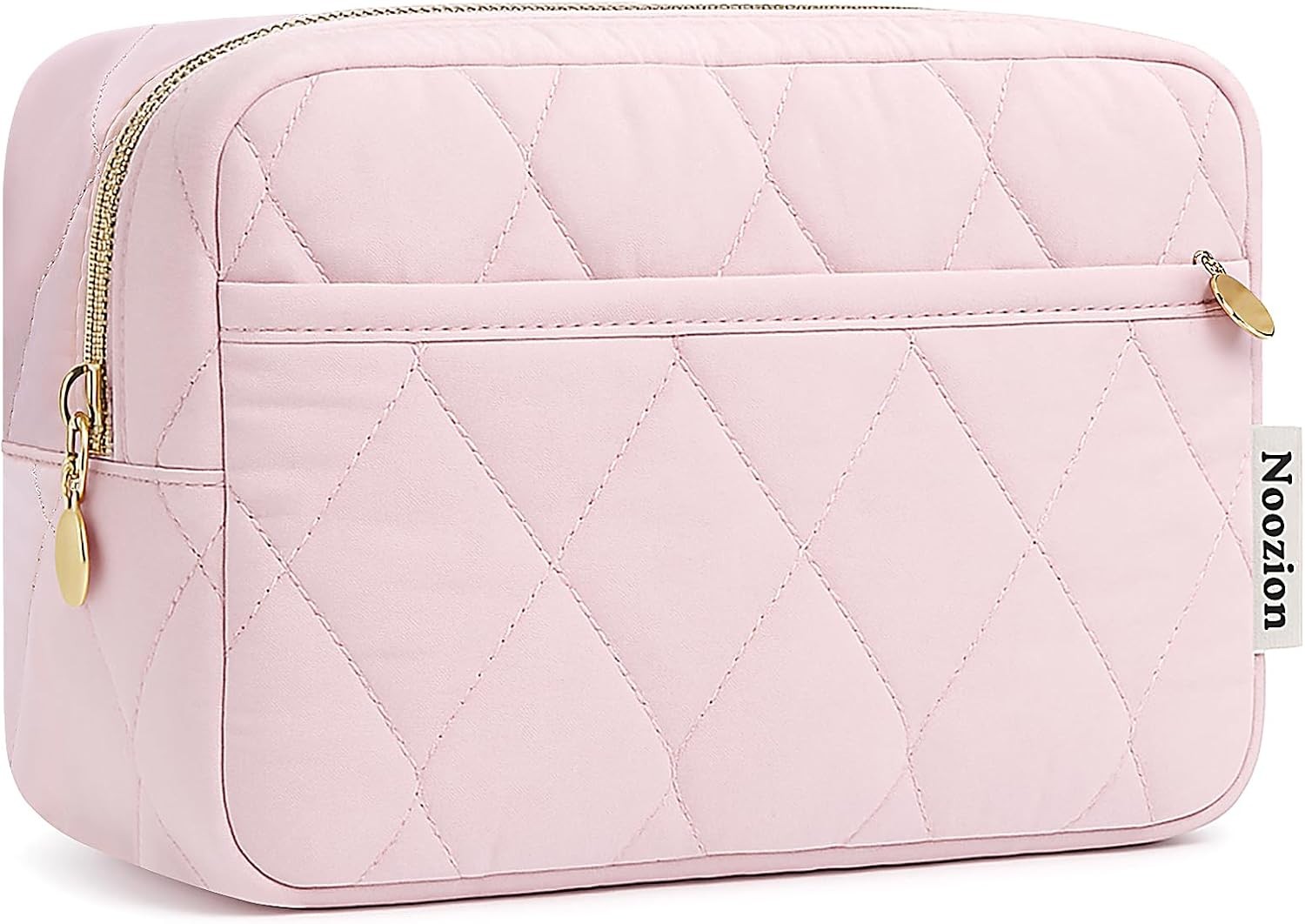 Travel Essentials, Wide-open Pouch Purse, Makeup Organizer Case, Puffy Padded