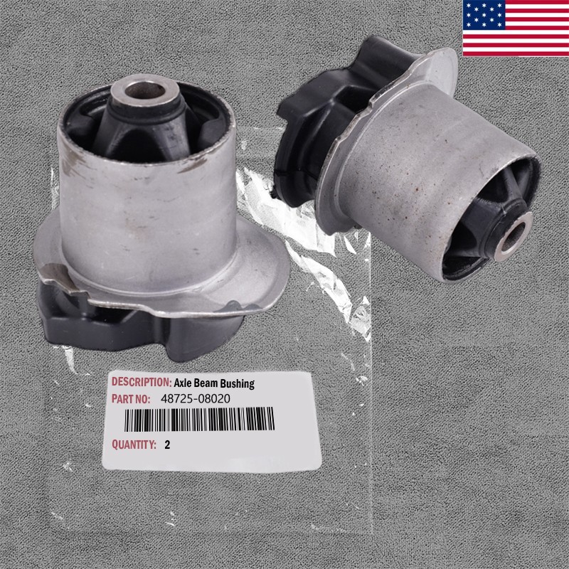 Rear Crossmember Axle Beam Bushing Kit 2 PCS for Toyota Sienna 04-20 48725-28080