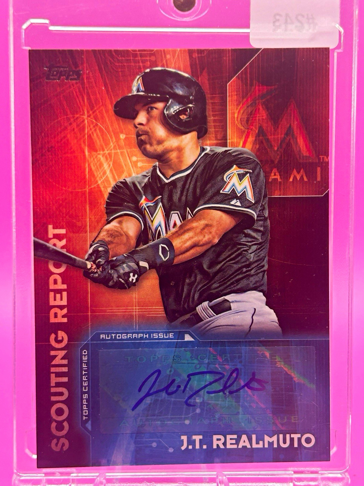 Topps 2016 Scouting Report Autographs J.T. Realmuto Auto #SRA-JR Marlins