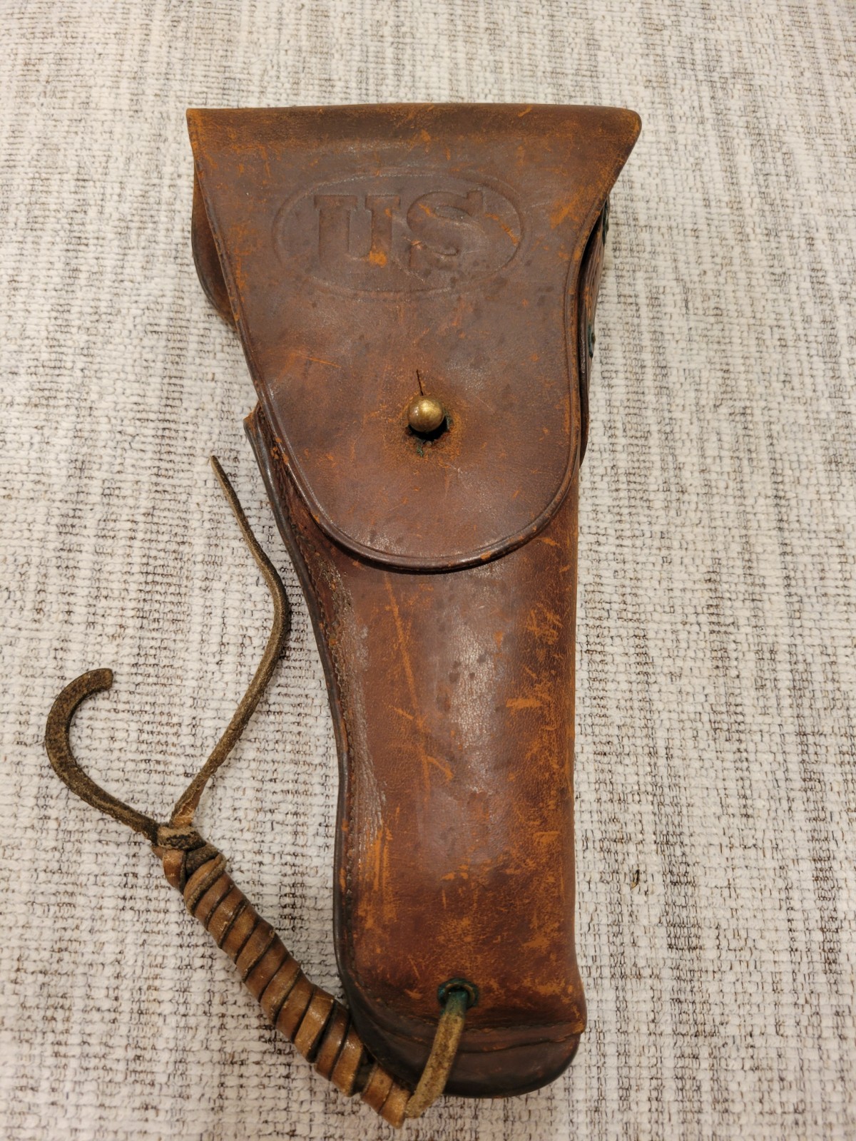 Rare 1916 Rock Island Military Brown Leather M1916 Holster For 1911 Colt .45 WWI Rare 1916 Rock Island Military Brown Leather M1916 Holster For 1911 Colt .45 WWI