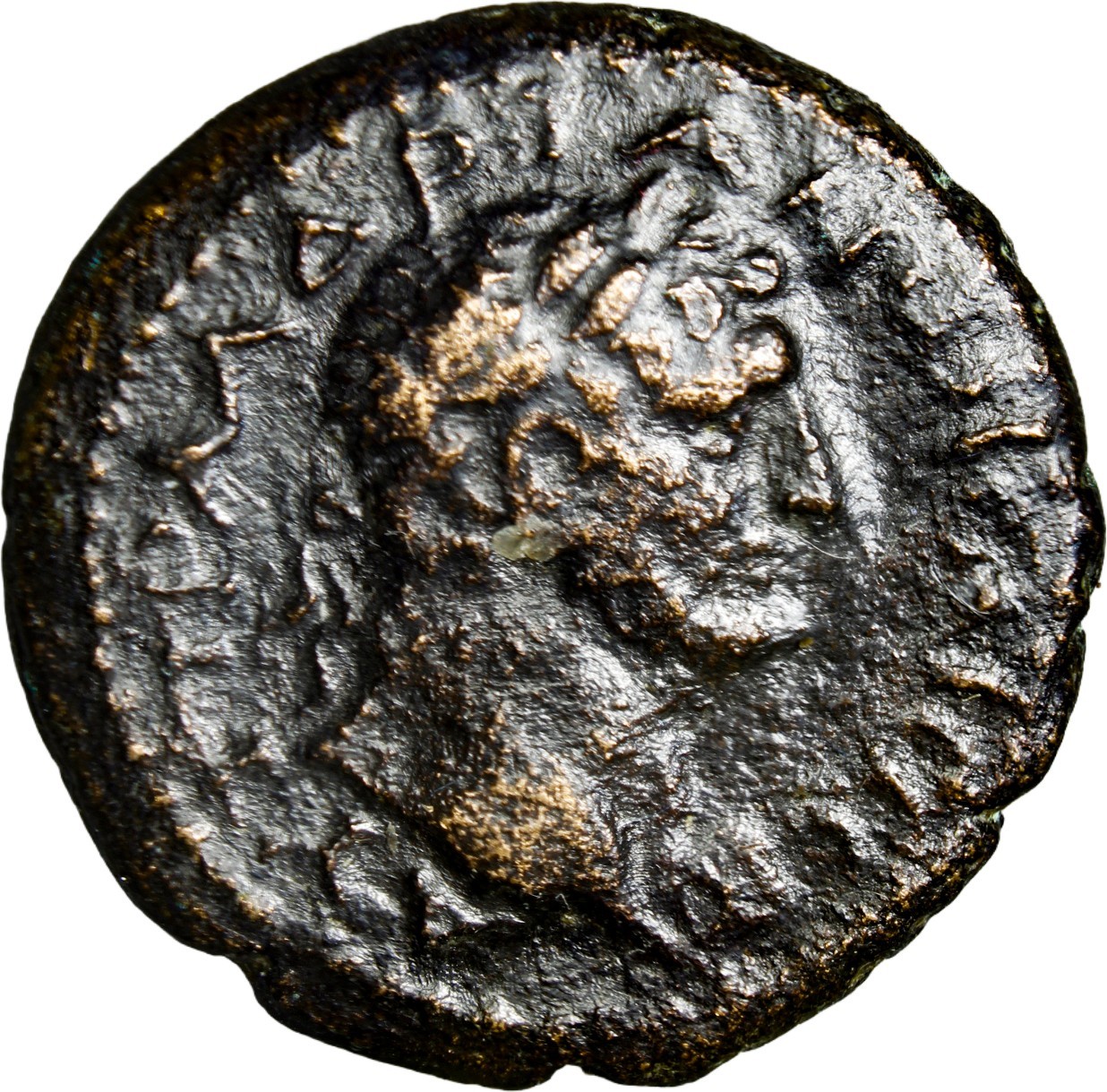 VERY RARE Portrait This Good Judaea. Hadrian Æ 22mm of Tiberias Claudiopolis