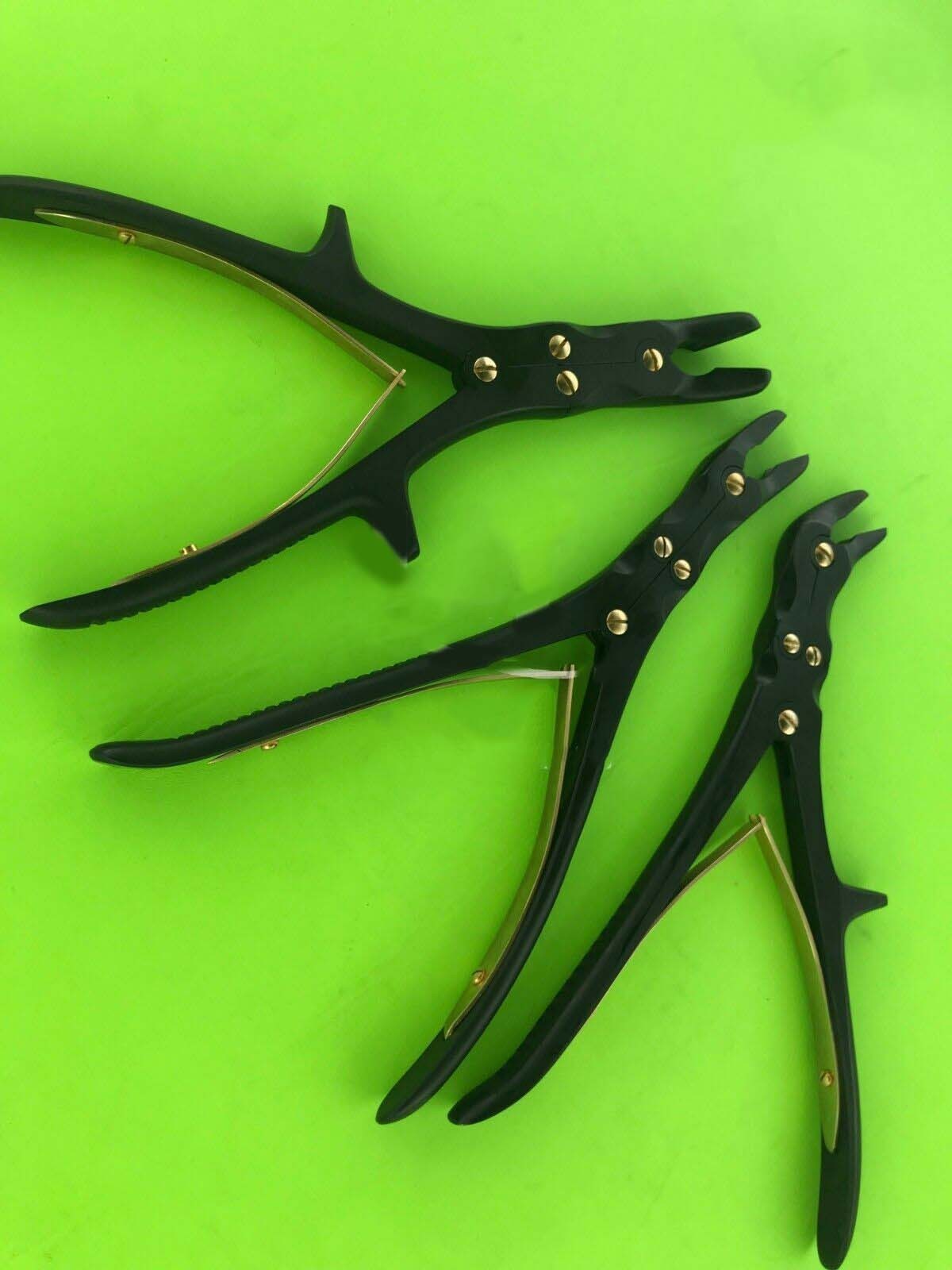 Leksell Stille Ruskin Bone rongeurs Forceps Gouge Surgical Instruments 3 Pcs Set