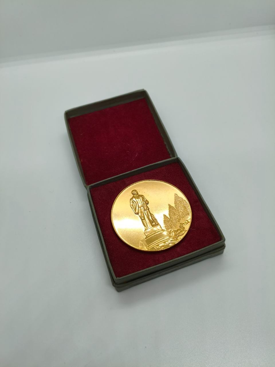 Ukrainian Soviet Table Medal Monument to Lenin in Kiev 1970 Rare USSR Vintage