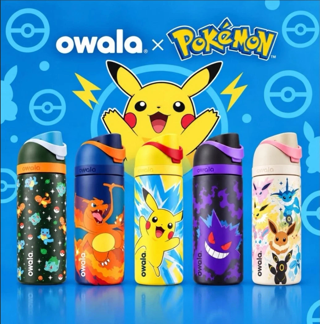 Pokemon x Owala 16oz FreeSip Water Bottle Target Exclusive NEW IN HAND