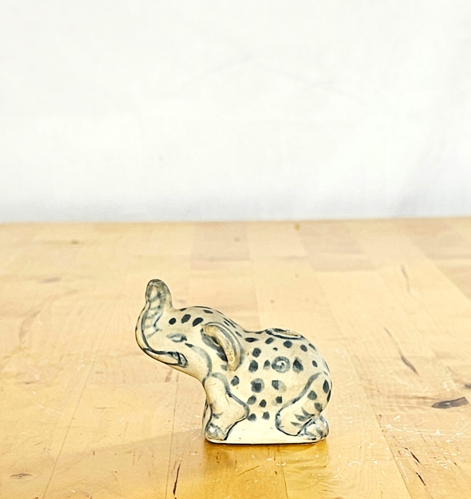 15th c. Vietnamese Porcelain Elephant Water Dropper Hoi An Wreck Antique