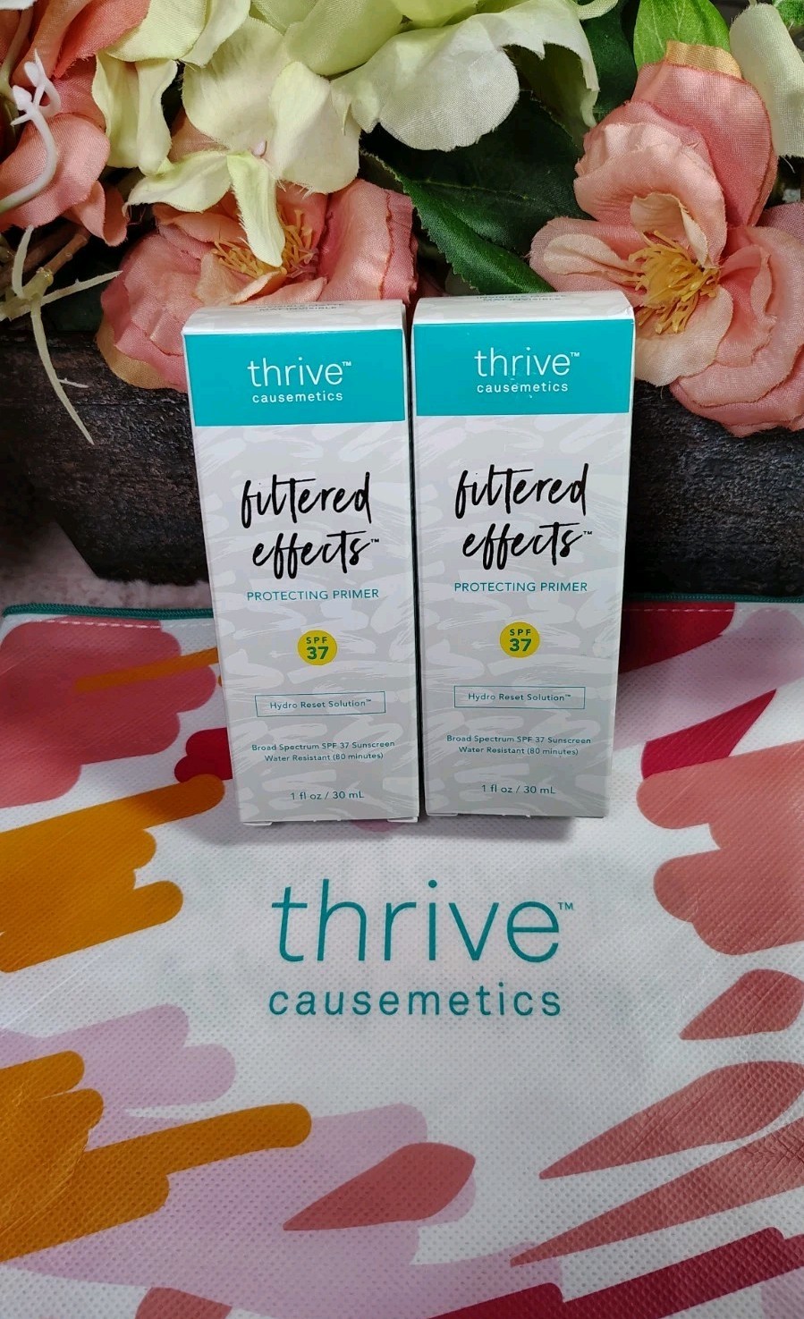 2X Thrive Causmetics Filtered Effects Protecting Pimer SPF 37 - 1 oz NEW 10/25
