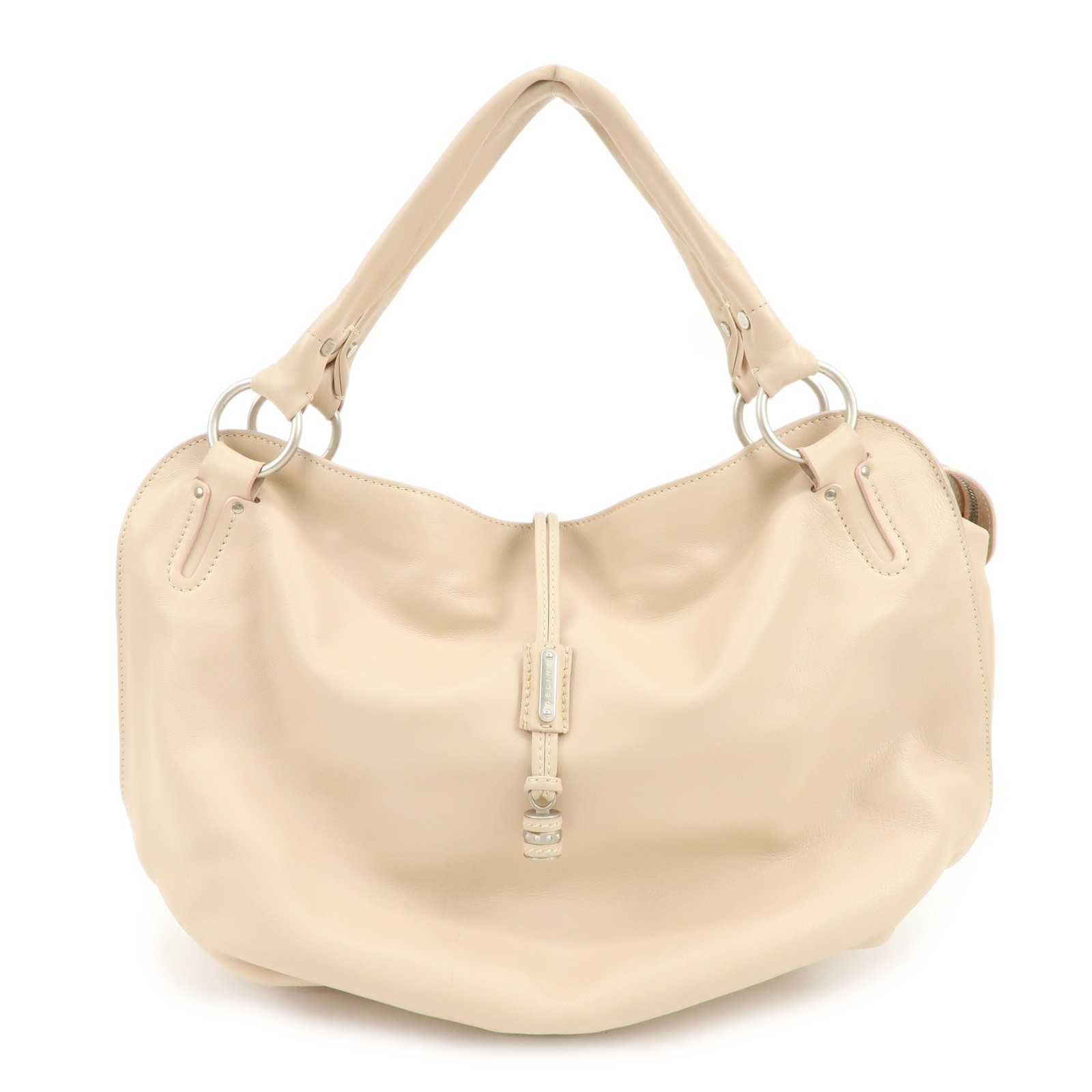 CELINE Bittersweet Leather Shoulder Bag Hand Bag Pink Beige Authentic Used F/S