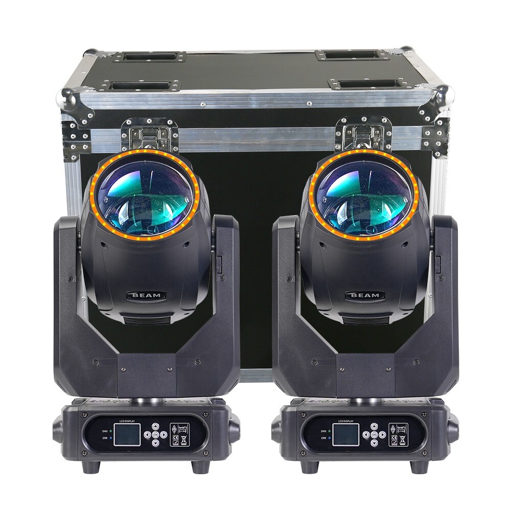 2X Mini Sharpy Beam 7R 230W Moving Head Light Stage Halo Light DMX with Case