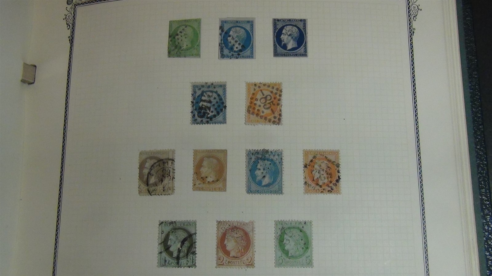 Stampsweis France stamp collection in Scott Specialty album est 1833 to \'72