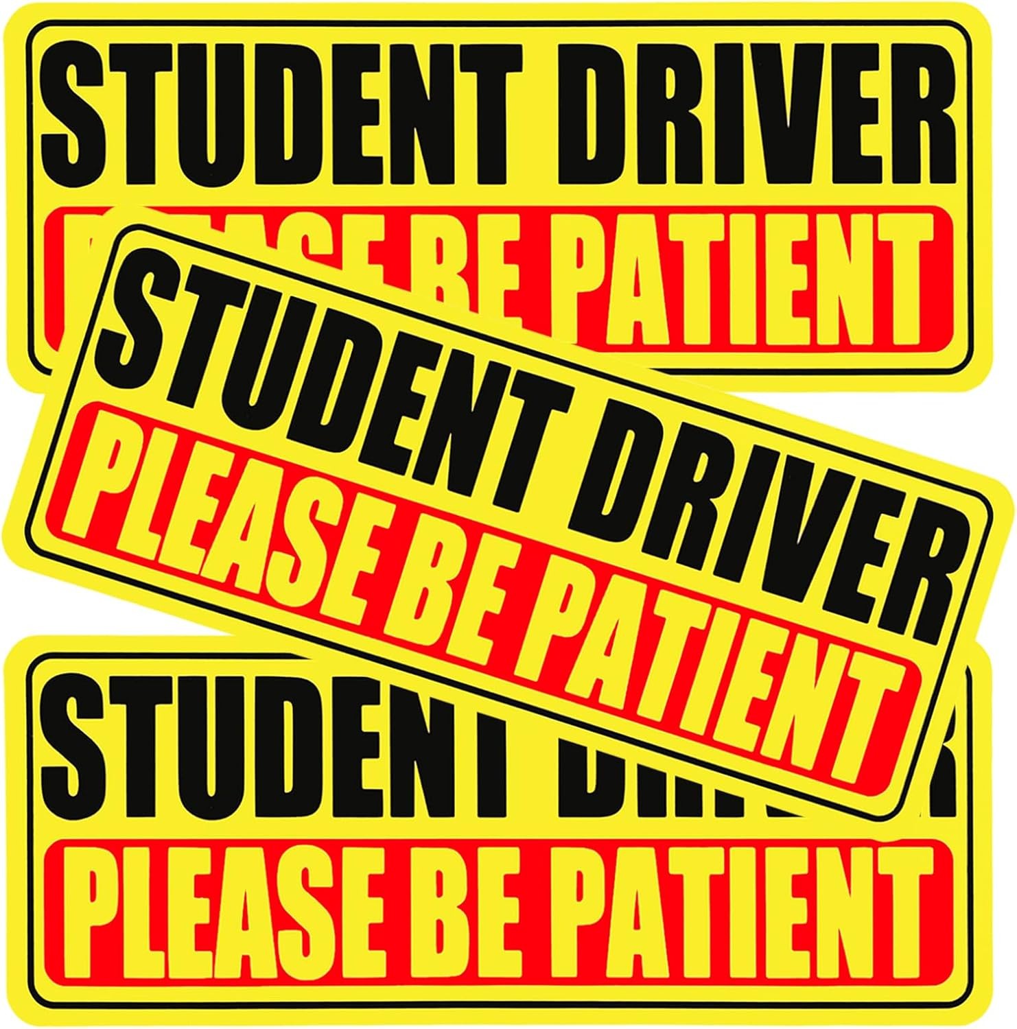 3pcs Student Driver Magnet For Car, Please Be Patient Student Driver, New 3pcs Student Driver Magnet For Car, Please Be Patient Student Driver, New