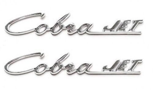1969 1970 69 70 Mustang Cobra Jet Hood Scoop Emblem Pair In stock Ready to SHIP