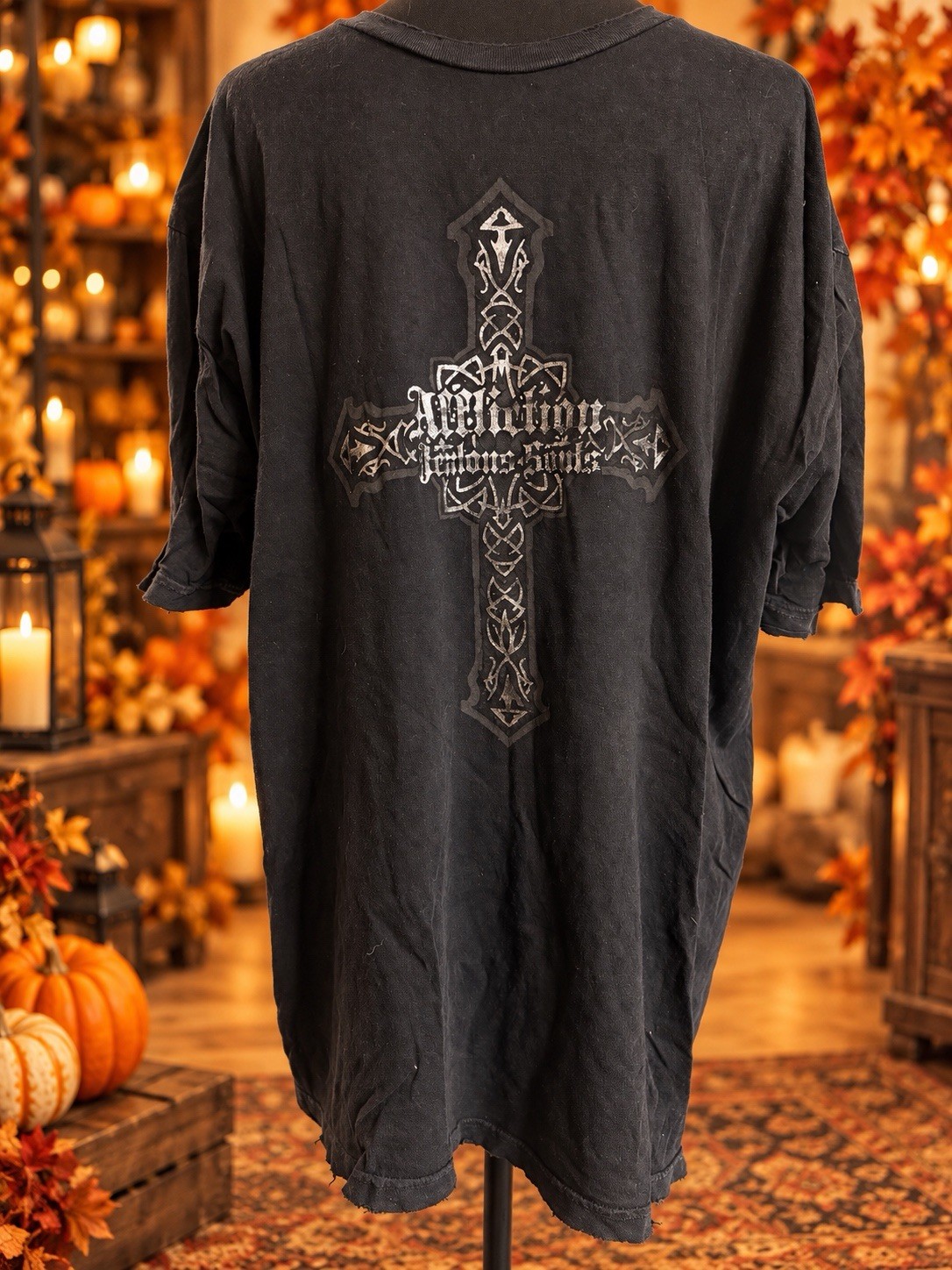 VTG Affliction Original 90’s T Shirt Men Sz 2XL Black Cross Grunge Tee Y2K VTG Affliction Original 90’s T Shirt Men Sz 2XL Black Cross Grunge Tee Y2K
