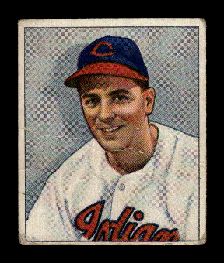 1950 Bowman Baseball Lou Boudreau #94 Cleveland Indians VG (Crease) 1950 Bowman Baseball Lou Boudreau #94 Cleveland Indians VG (Crease)