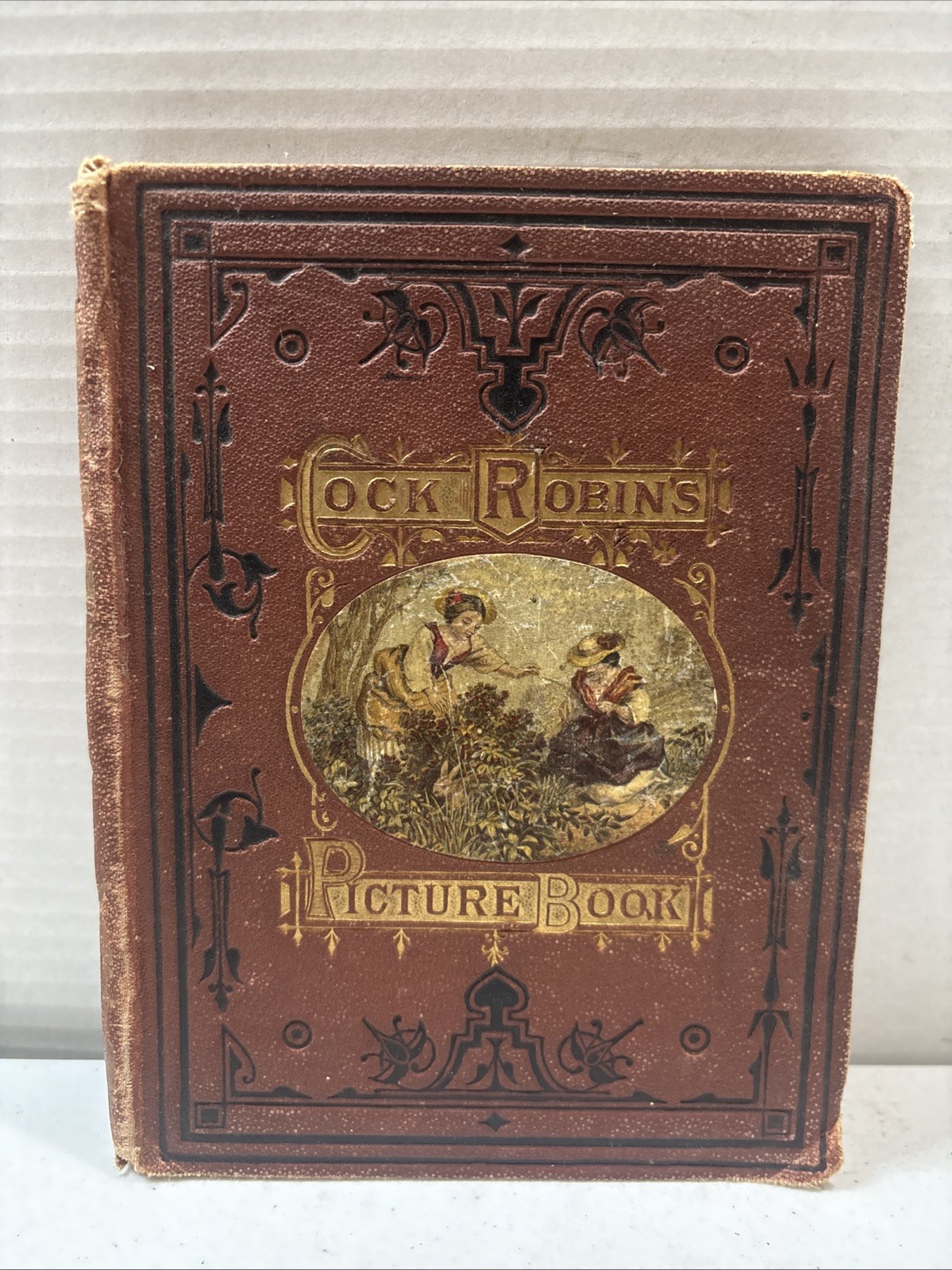 Cock Robin’s Picture Book - Antique Hardcover Book Color Pictures