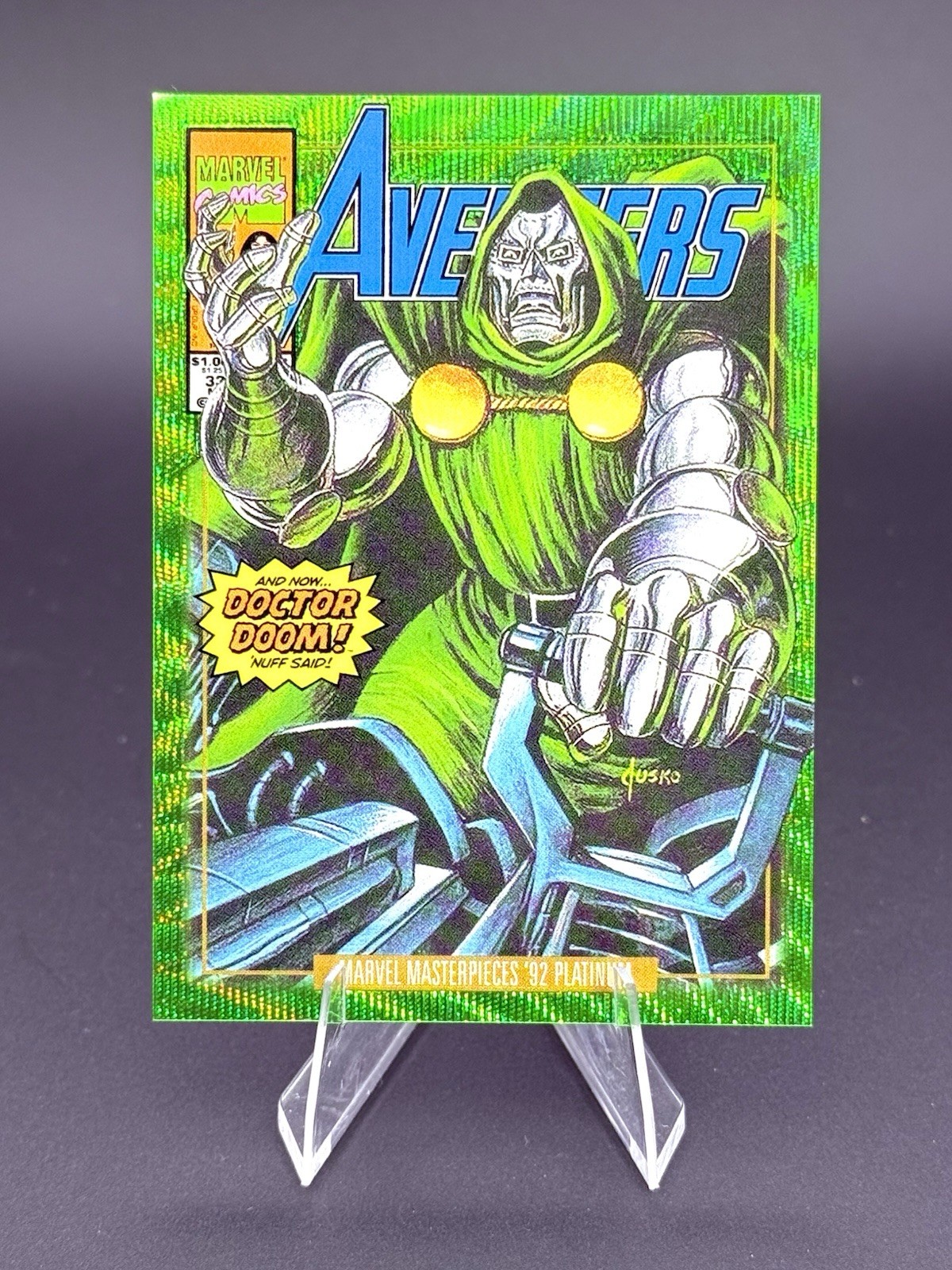 2024 Marvel Masterpiece 92 Emerald Surge VC Doctor Doom /10 VG-EX grade *read* 2024 Marvel Masterpiece 92 Emerald Surge VC Doctor Doom /10 VG-EX grade *read*