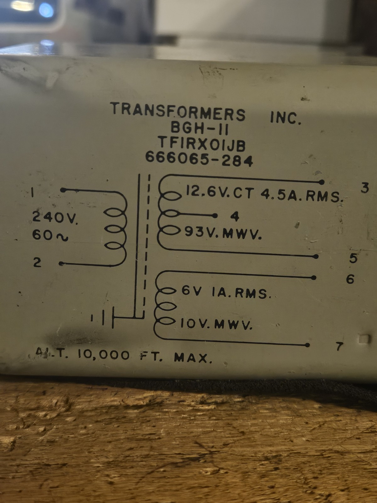 HTF VINTAGE GOOD USED TRANSFORMERS INC. UTC BGH-11 TRANSFORMER TUBE AMP STEREO
