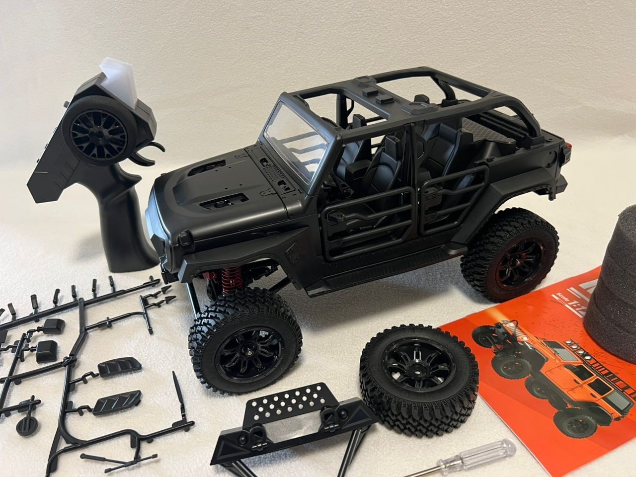 Jeep Wrangler MN128 RC Car Crawler 1:12 Scale, 2.4G 4WD, Off-road Truck