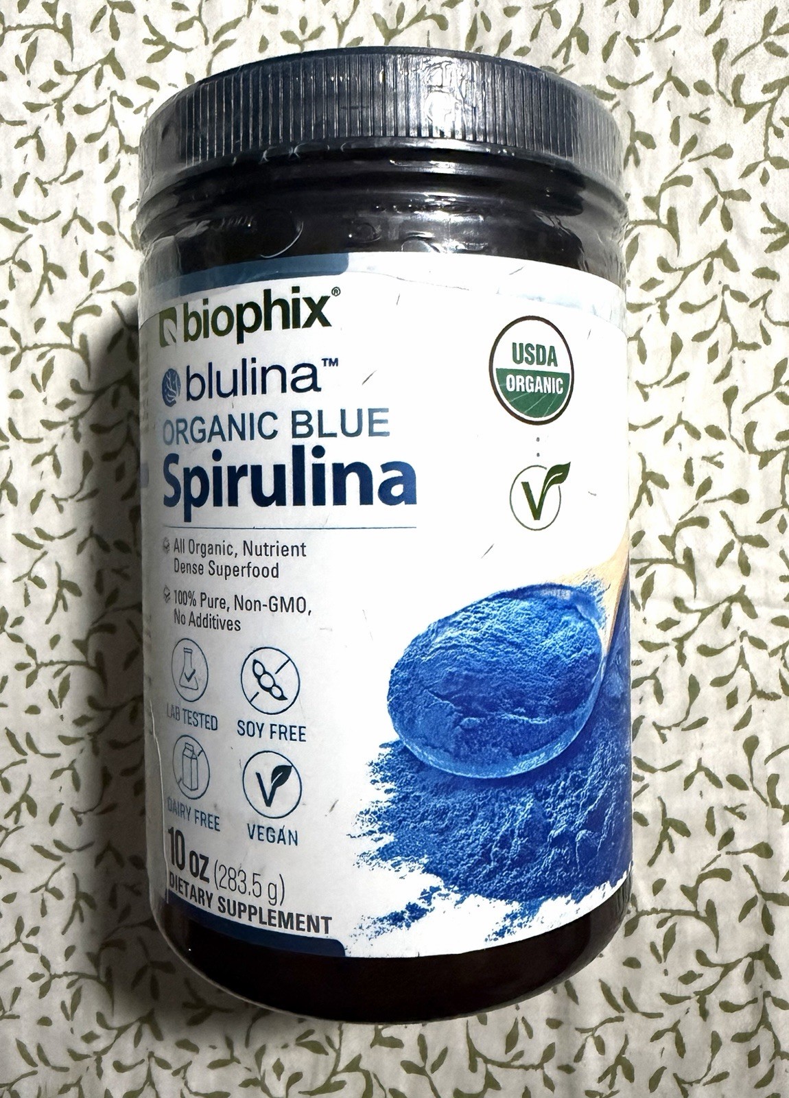 biophix Blulina Organic Blue Spirulina Powder 10 oz 283.5 g - Exp 03/2028 biophix Blulina Organic Blue Spirulina Powder 10 oz 283.5 g - Exp 03/2028