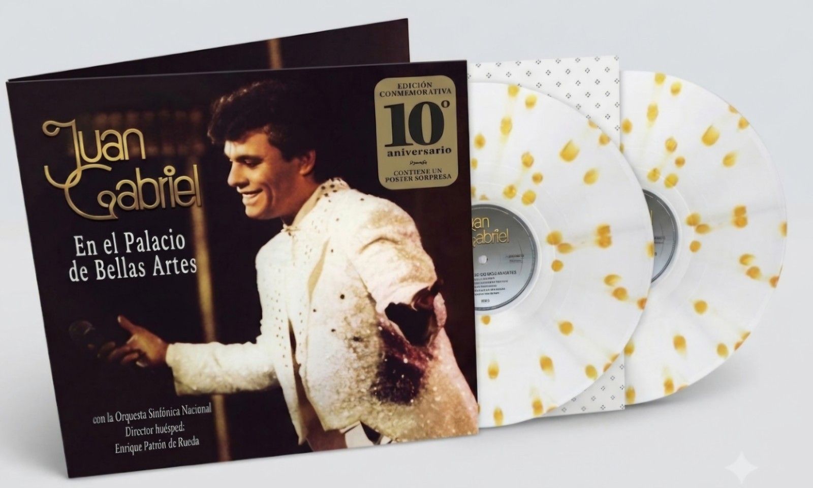 Juan Gabriel - En El Palacio De Bellas Artes Vinyl 2LP Splatter 10° Aniversario Juan Gabriel - En El Palacio De Bellas Artes Vinyl 2LP Splatter 10° Aniversario