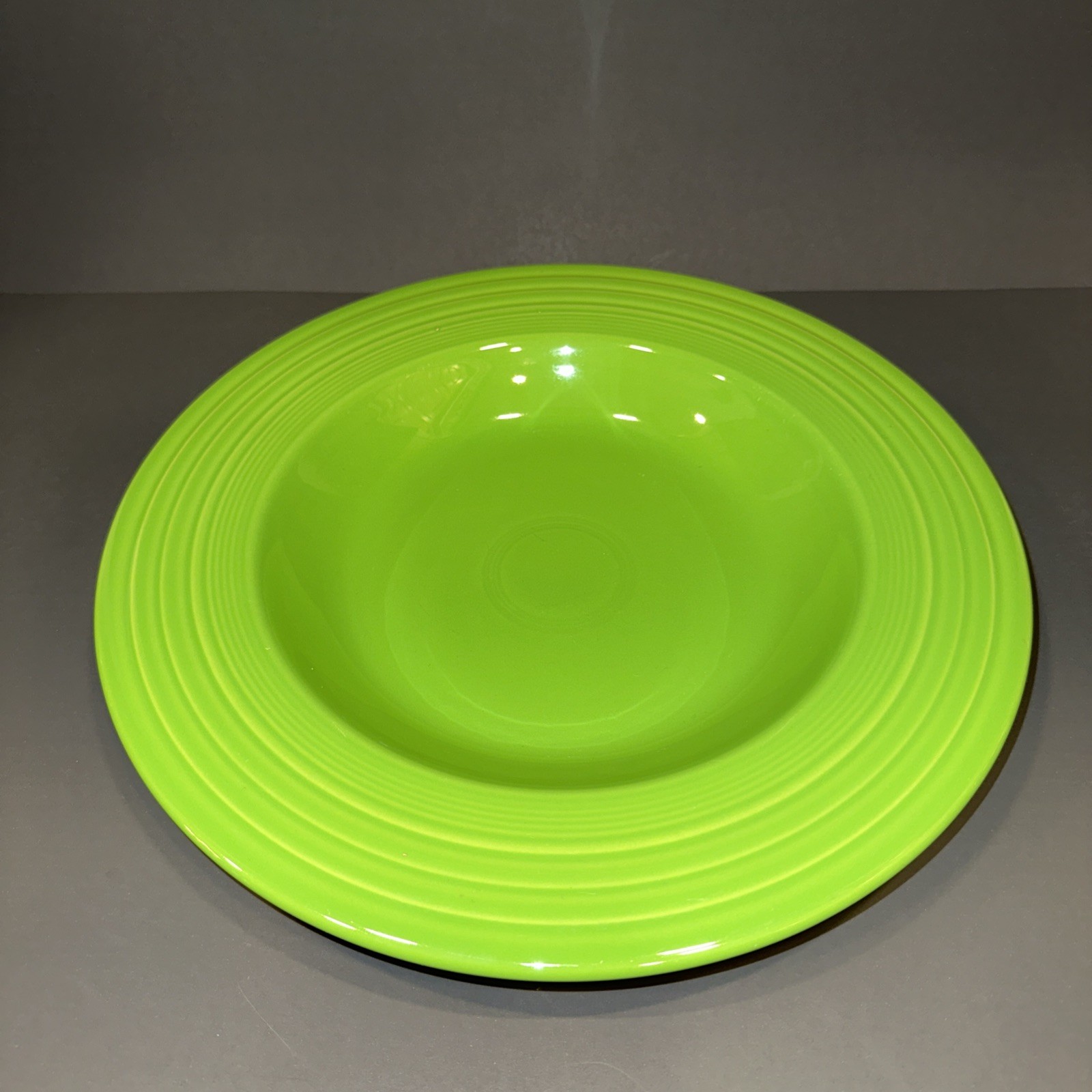 RETIRED Homer Laughlin Fiesta Shamrock Green 12” Individual Pasta Bowl NEW