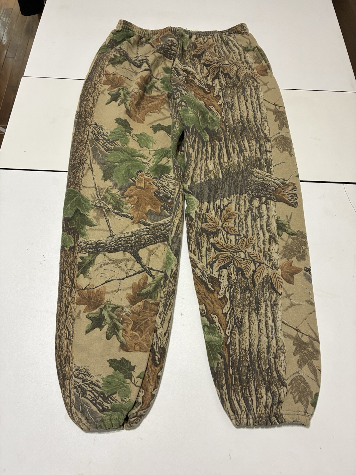Vintage Jerzees Outdoors Sweatpants XL Realtree Camo Fleece Hunting Joggers 90s