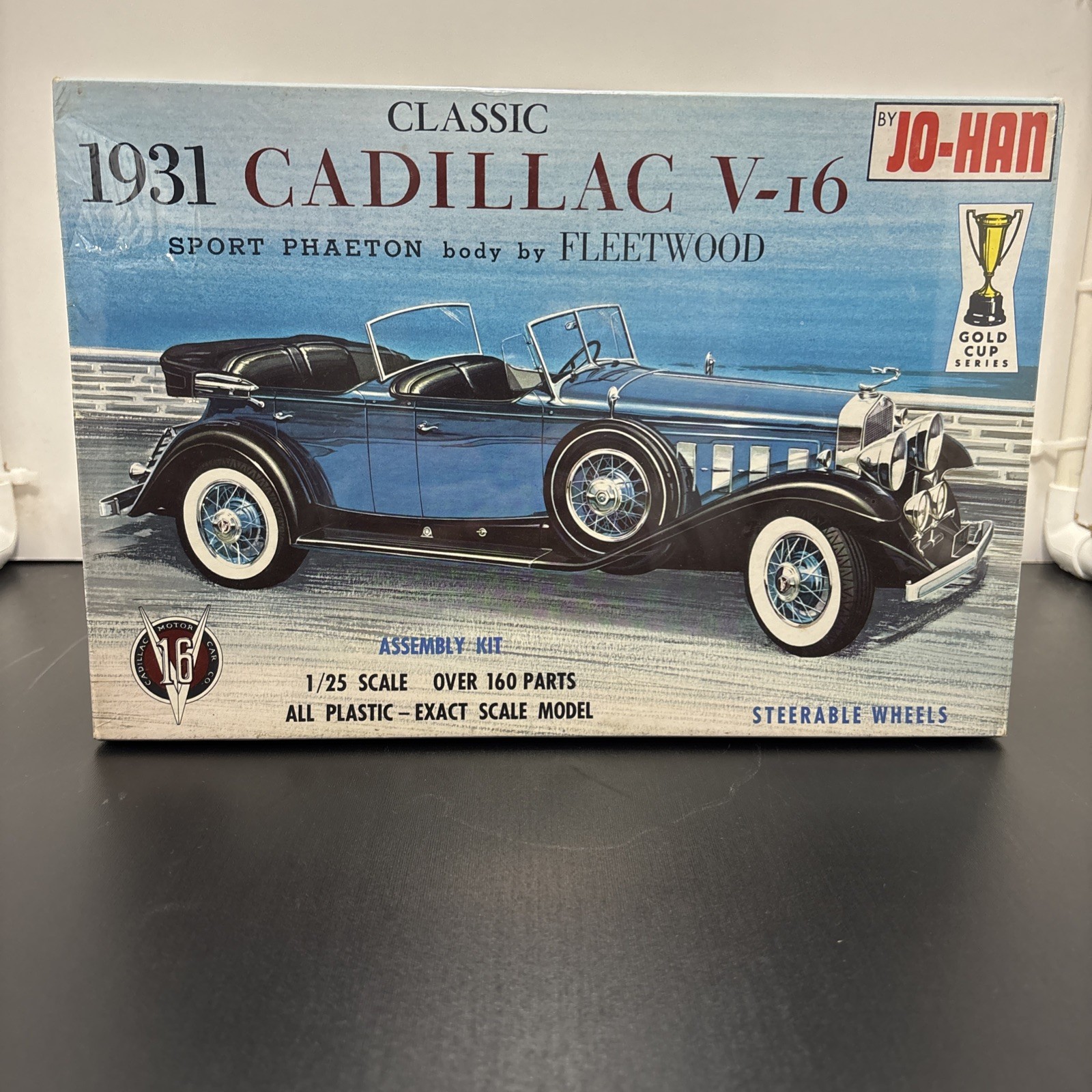 Vtg Jo-Han 1931 Cadillac V-16 Sport Phaeton Model Kit GC 131 Complete