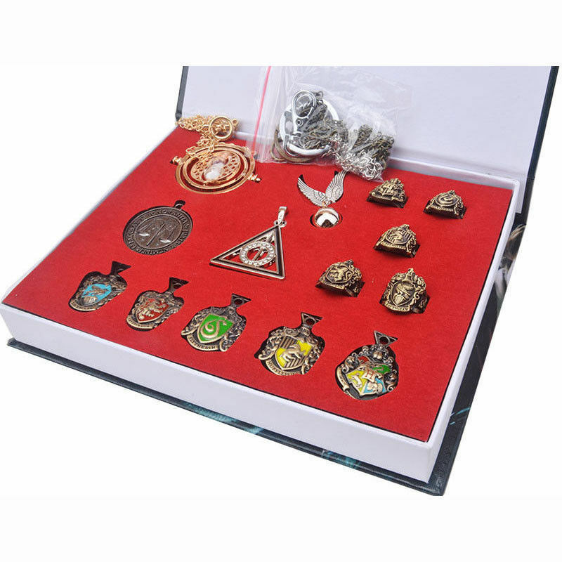 New 14 PCS Harry Potter wand Magical wands rings necklace decorate Gift cosplay New 14 PCS Harry Potter wand Magical wands rings necklace decorate Gift cosplay