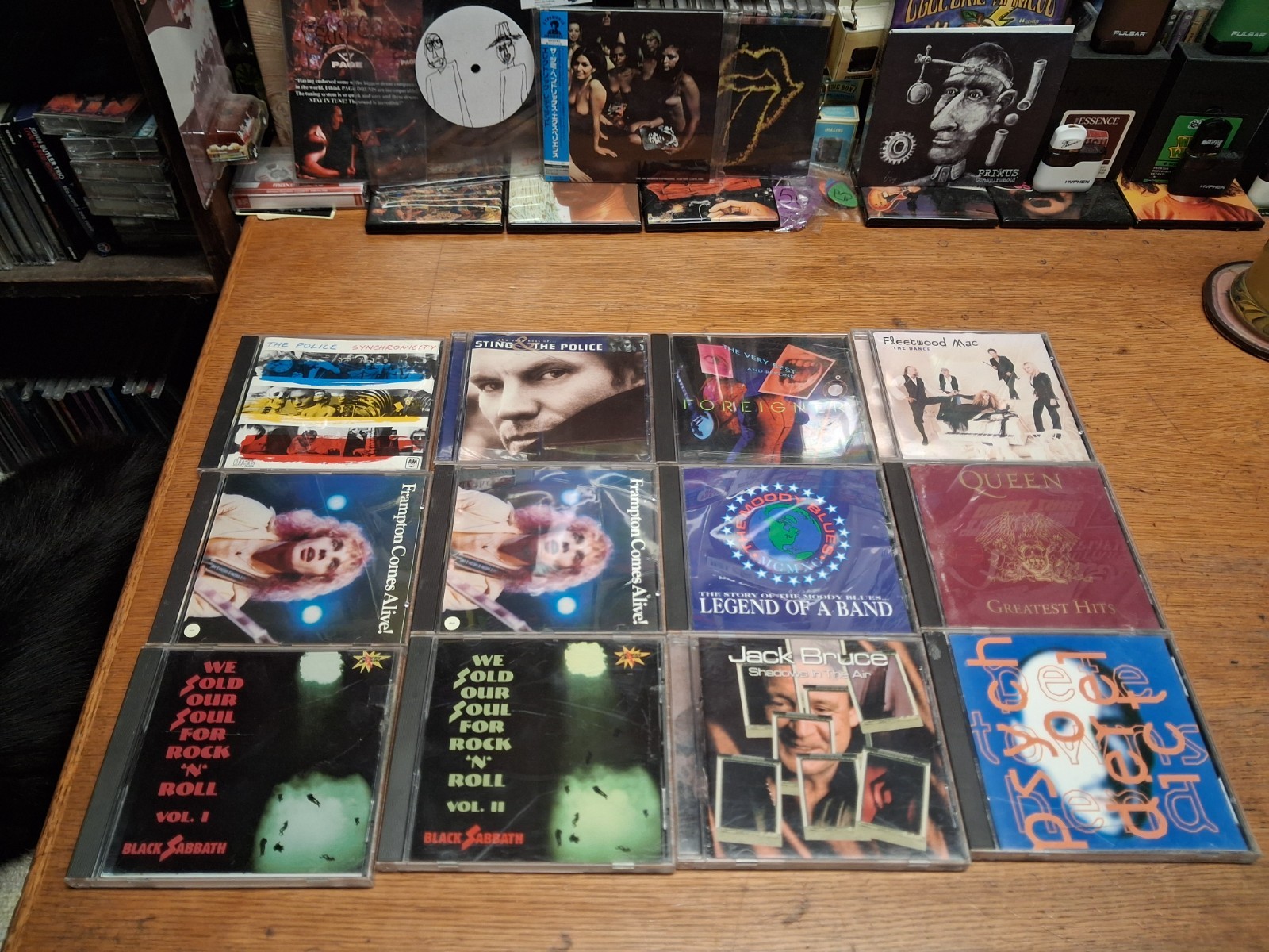 Brit Rock cd lot/12 Black Sabbath,Jack Bruce,Pete Townshend,Queen,Frampton,Moody