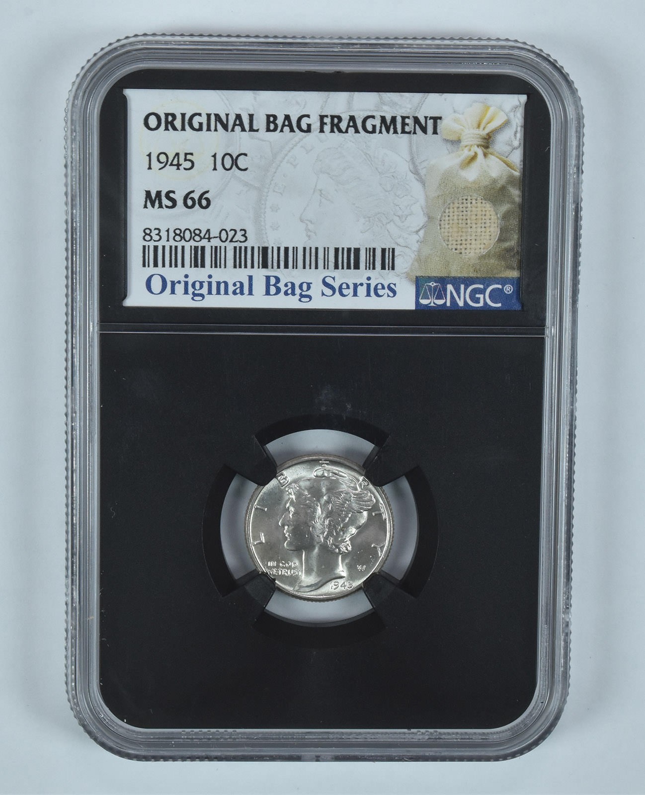 1945 Mercury Dime Original Bag Fragment MS66 NGC