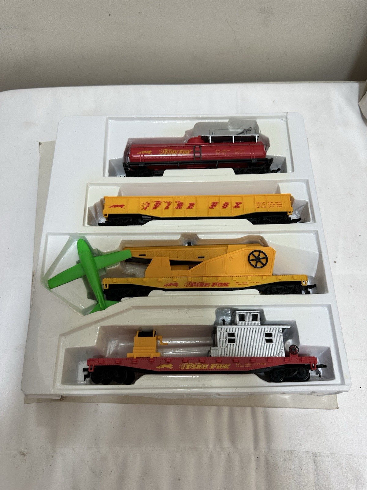 Vintage AHM Fire Fox 1 Fire Command HO Scale Forest Fire Fighter Trains