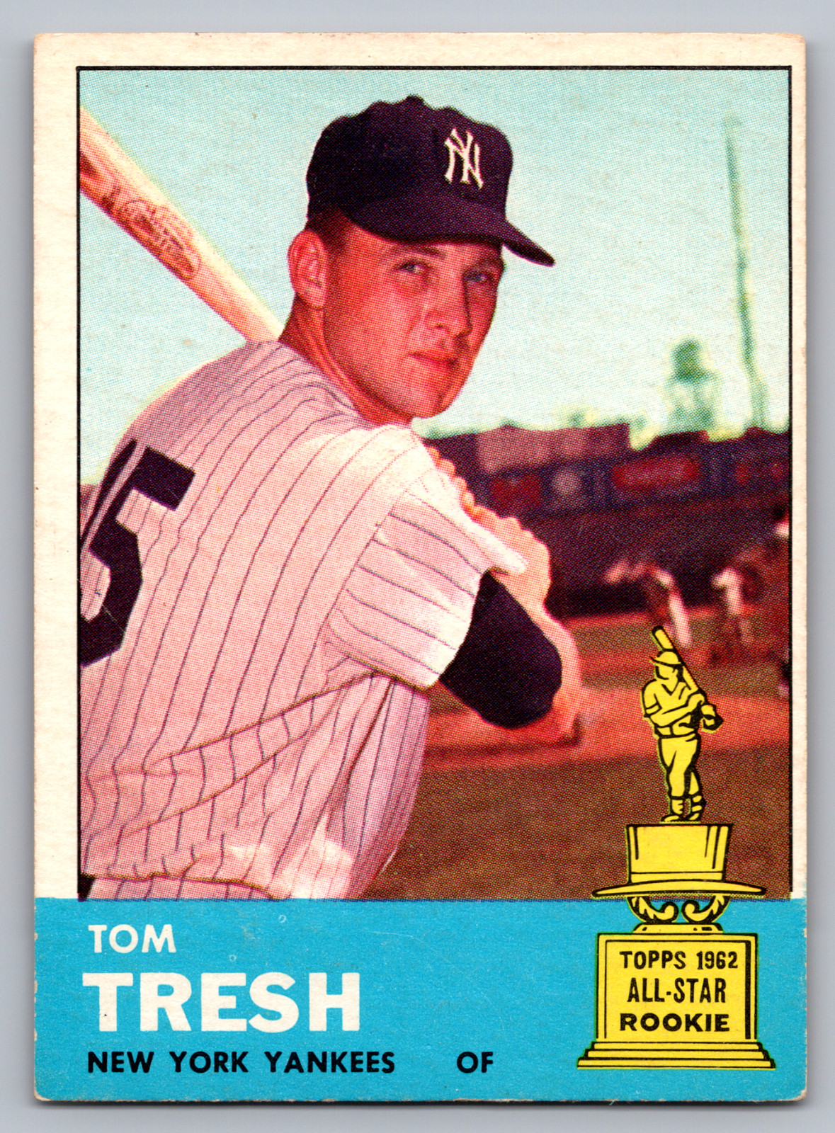 1963 TOPPS #470 TOM TRESH NEW YORK YANKEES SHORT PRINT (SP)