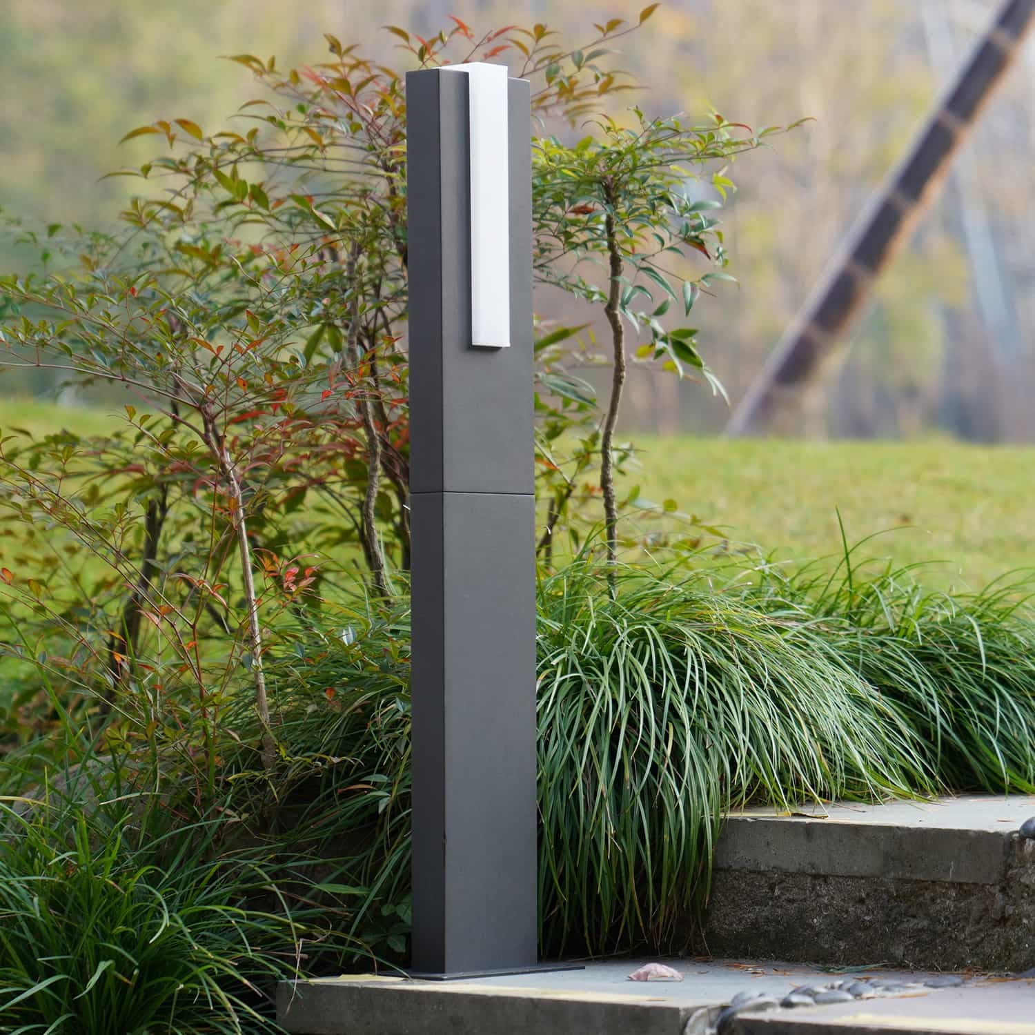 25.6in Pathway Light Outdoor LED Bollard Lamp 120v 8.6w 700lm Landscape Lighting