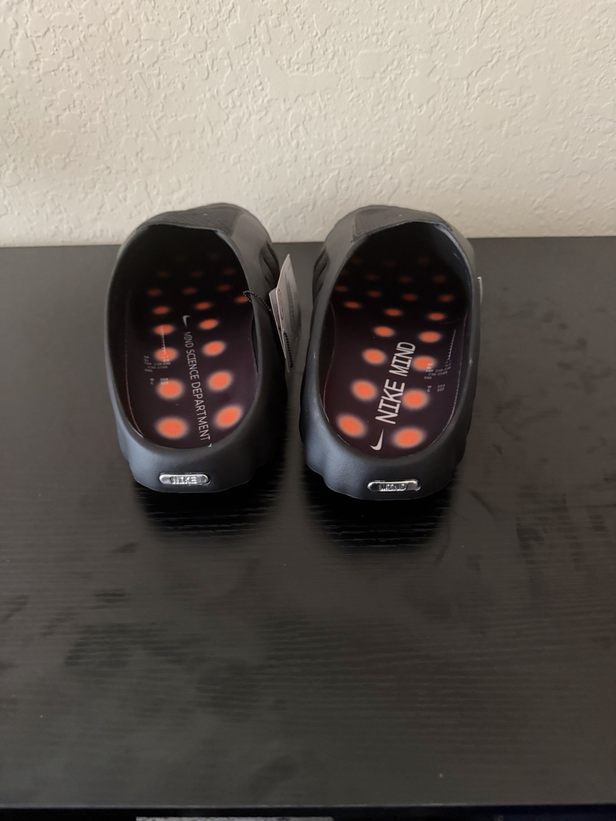 NWT Nike Mind 001 Slide Black Chrome Men\'s Size 10