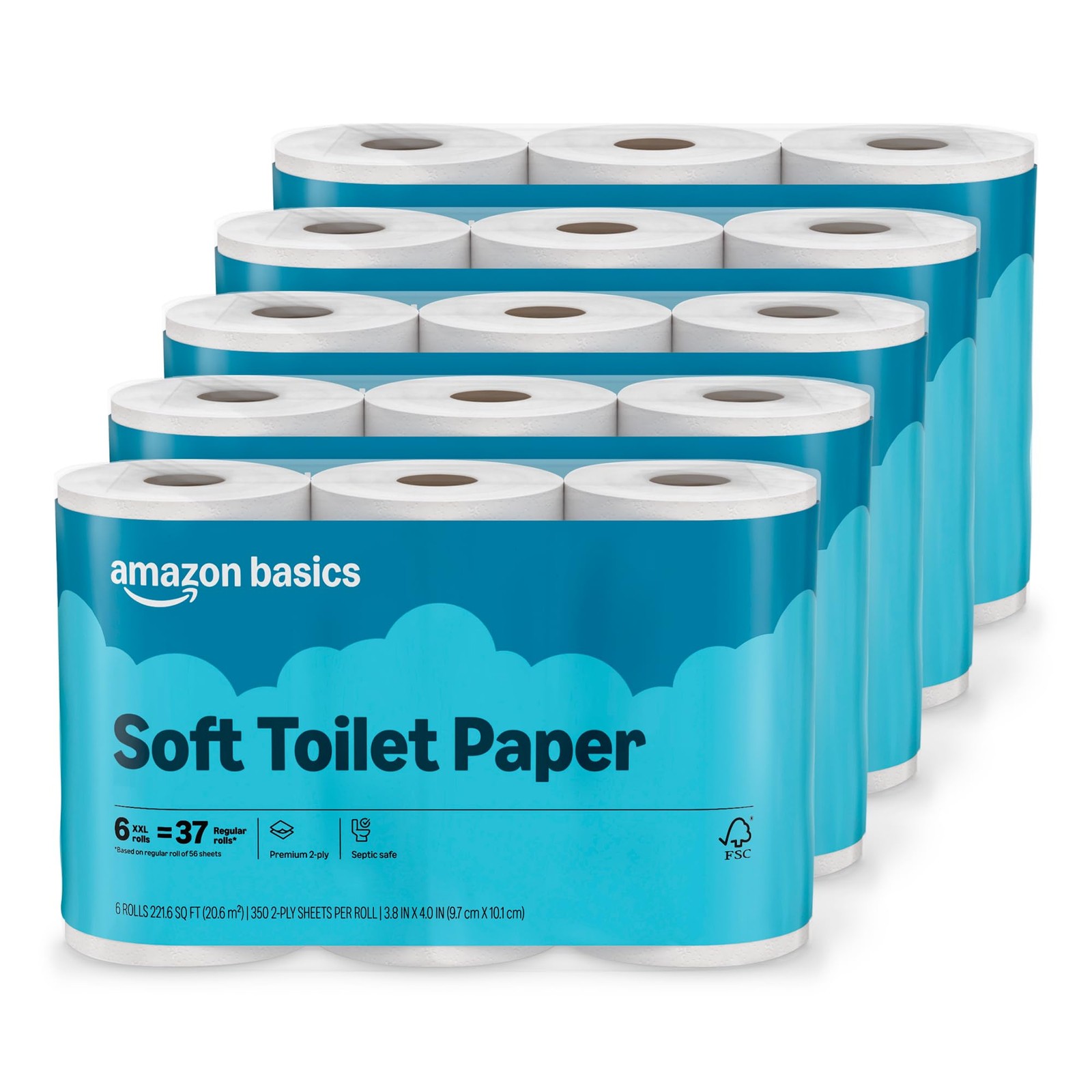 Retailer Basics 2-Ply Soft Toilet Paper 30 Rolls (5 Packs of 6) Retailer Basics 2-Ply Soft Toilet Paper 30 Rolls (5 Packs of 6)