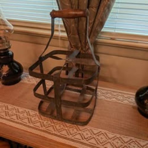 Vintage French Wine Bottle Carrier Vintage French Wine Bottle Carrier