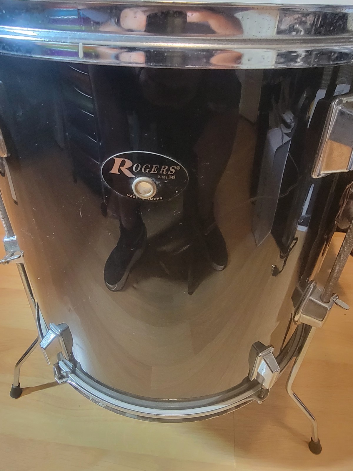 Vintage Rogers Drums - Rogers Black 16\ Vintage Rogers Drums - Rogers Black 16\
