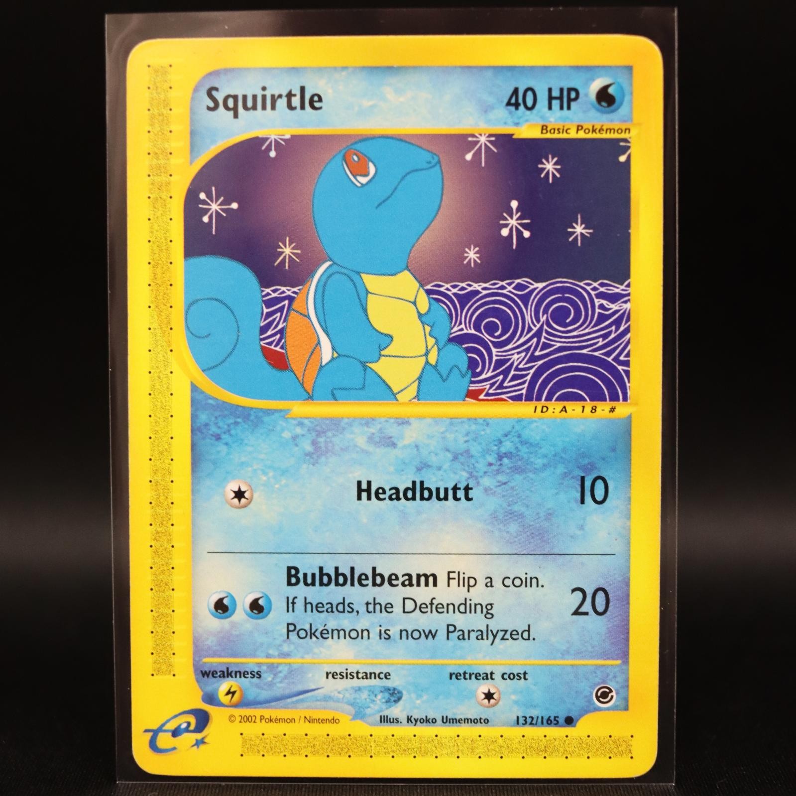 Squirtle 132/165 Common Expedition Base Set Pokemon Lightly Played