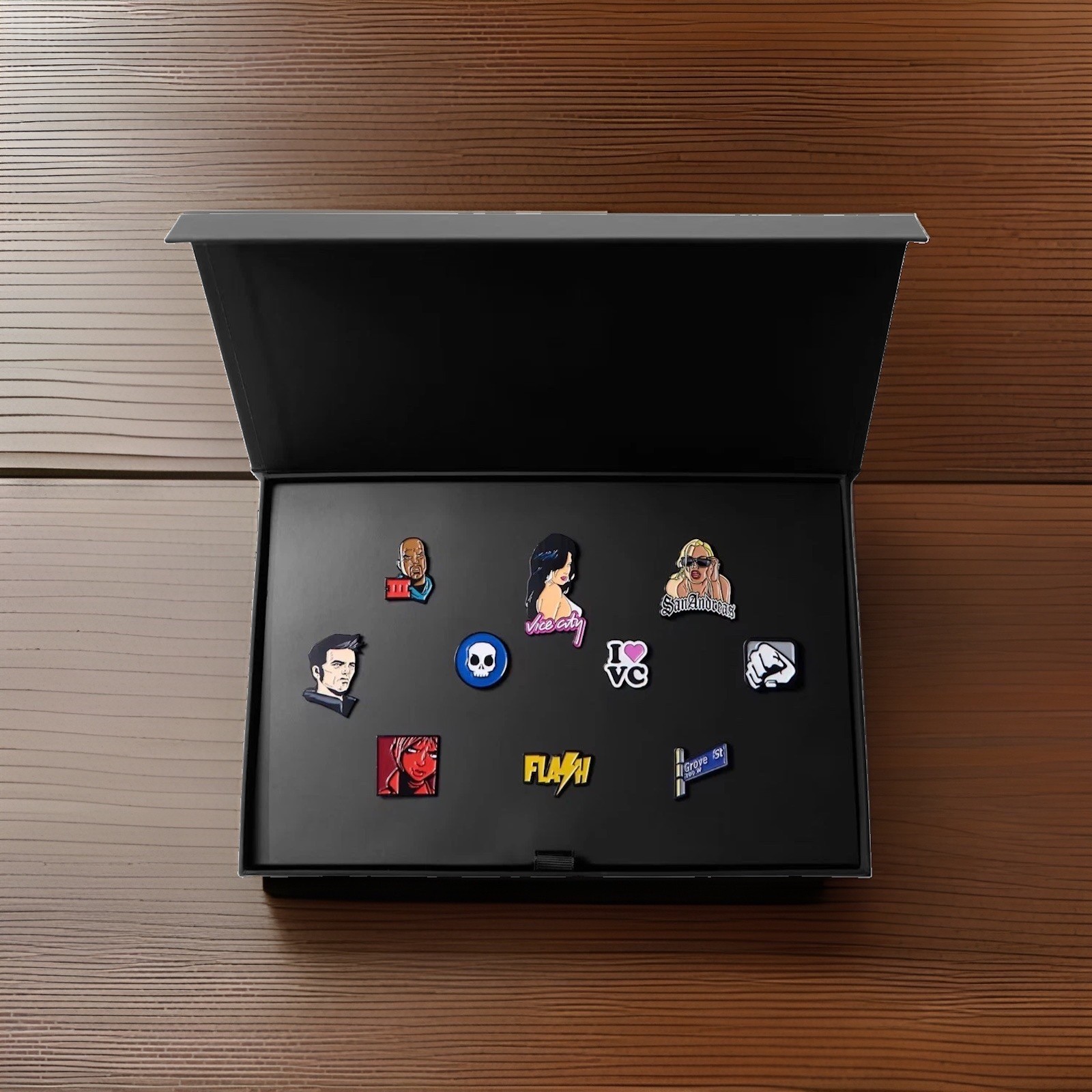 Rockstar Games Grand Theft Auto Trilogy Pin Set 1 Collection A Near Mint