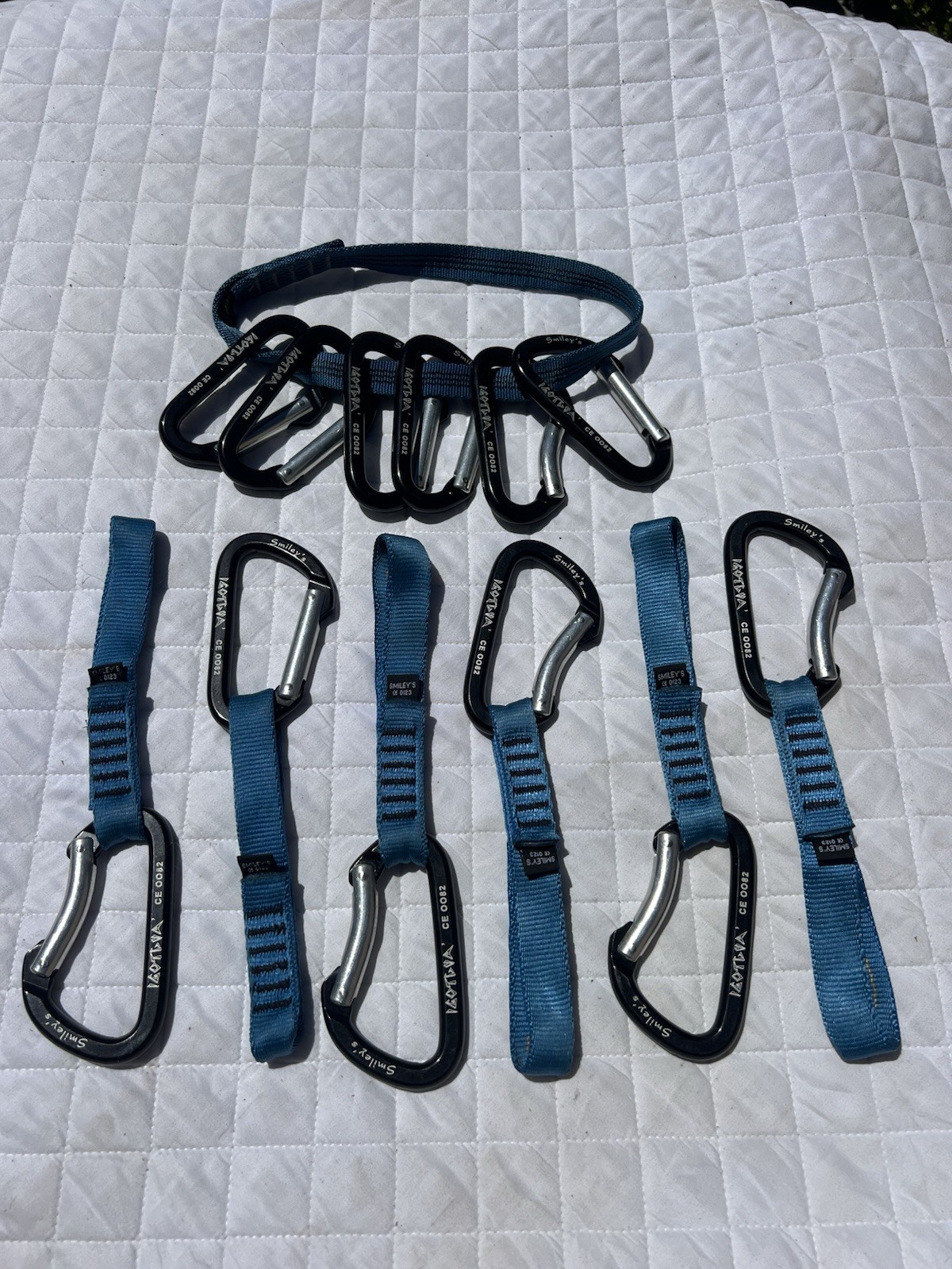 Vintage Mark Smiley’s Climbing Equipment 12 Piece carabiner Lot Igotcha Diamond