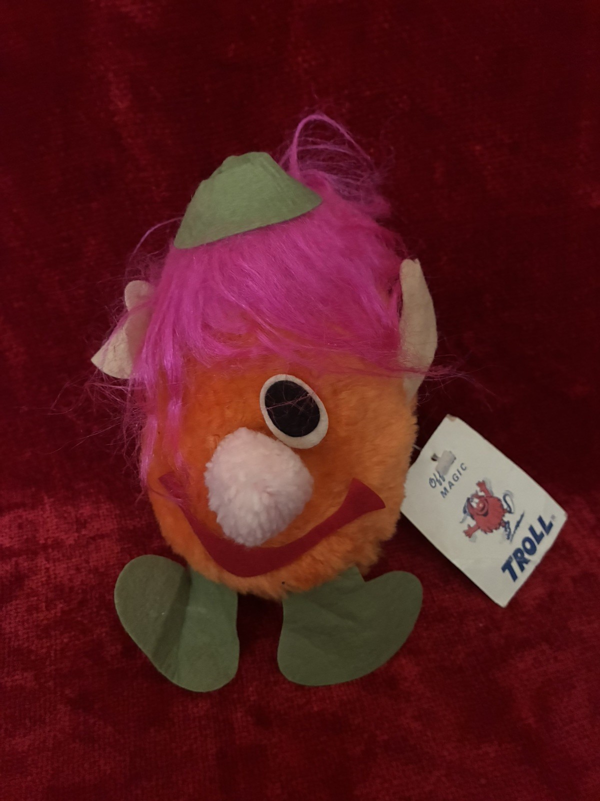 Vintage 1970s Six Flags Magic Mountain Bloop Troll Mascot - One Eye