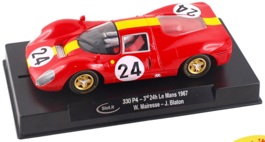 Slot It 330 P4 - 3rd 1967 24Hrs Le Mans 1/32 Scale Slot Car CA66A-US